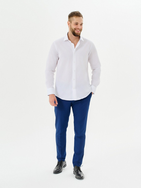 Белая сорочка Dave Raball Slim fit 000160 