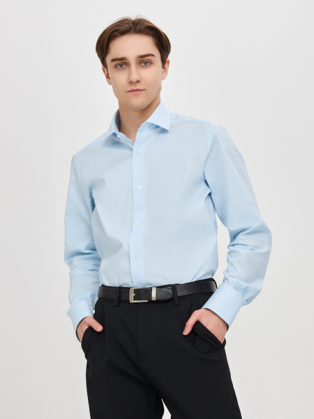 Рубашка Dave Raball Regular fit голубая 000304 RF 