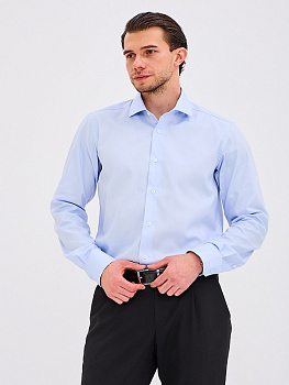 Рубашка Colletto Nuovo Slim fit голубая 000320 SF 