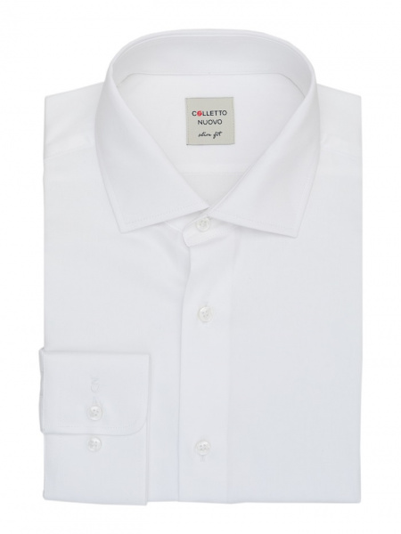 Белая сорочка Colletto Nuovo Slim fit 000170 