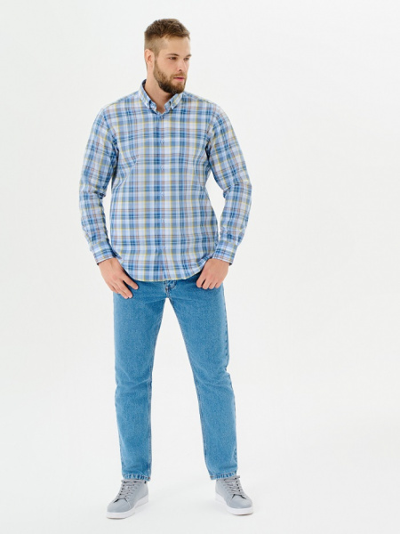 Рубашка Dave Raball Slim fit воротник на пуговицах 000205 