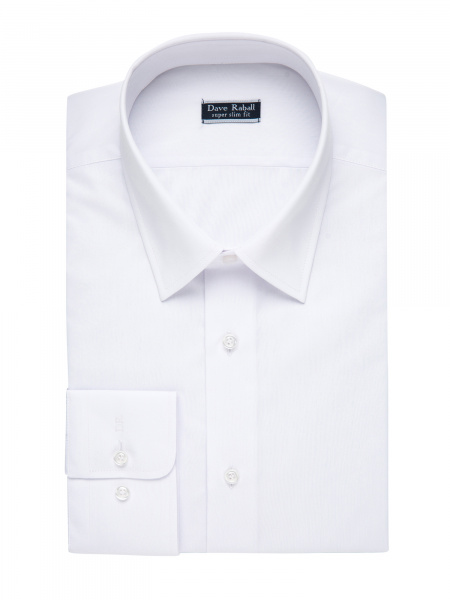 Белая сорочка Dave Raball Super Slim fit 000237