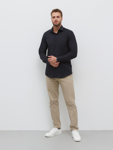 Рубашка Dave Raball Regular fit черная 000316 RF