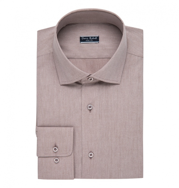 Коричневая рубашка Dave Raball Regular fit 008298