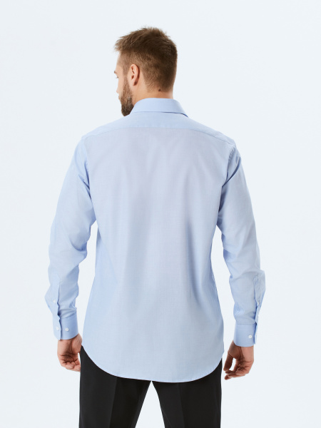 Голубая сорочка Colletto Nuovo Regular fit 000234 
