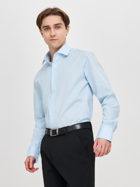 Рубашка Dave Raball Slim fit голубая 000303 SF