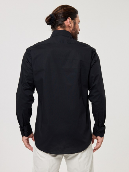 Рубашка черная Dave Raball Regular  fit 000314 RF 