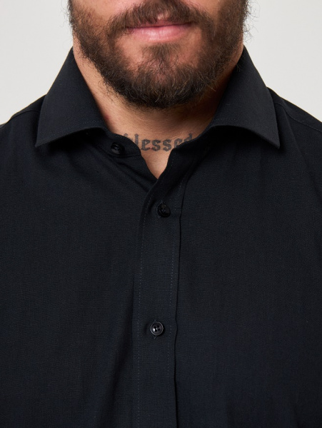 Рубашка Dave Raball Regular fit черная 000325 RF 