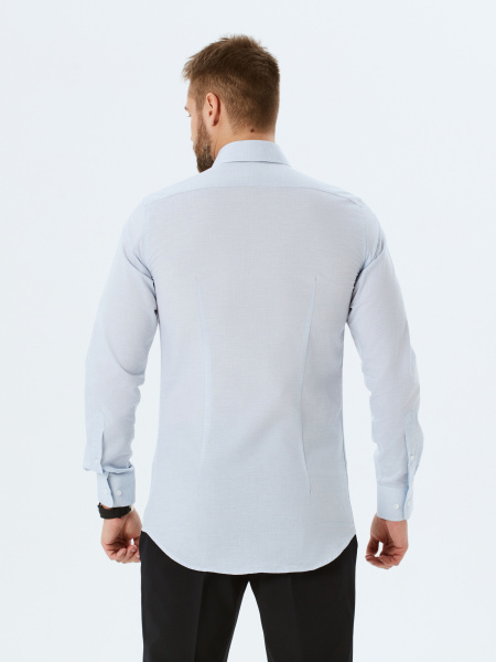 Светло-голубая сорочка Colletto Nuovo Slim fit 000231 