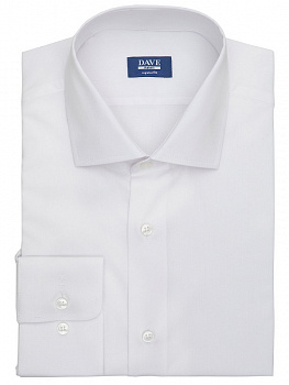 Белая сорочка Dave Raball Regular fit из органического хлопка 000125