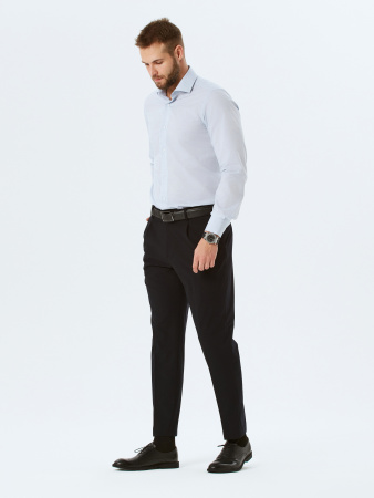 Светло-голубая сорочка Colletto Nuovo Slim fit 000231 