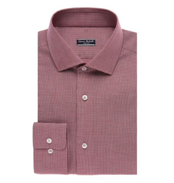 Бордовая сорочка Dave Raball Slim fit 009718 SF 