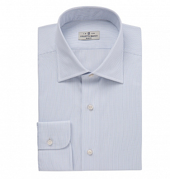 Голубая сорочка Colletto Bianco Slim fit 009562 SF