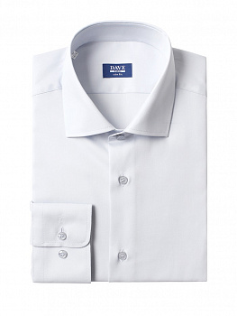 Белая сорочка Dave Raball Slim fit хлопок с эластаном 000122