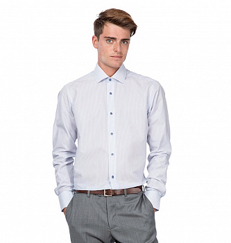 Голубая сорочка Dave Raball Regular fit 007765
