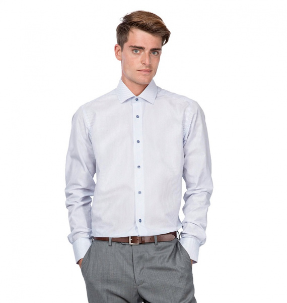 Голубая сорочка Dave Raball Regular fit 007765
