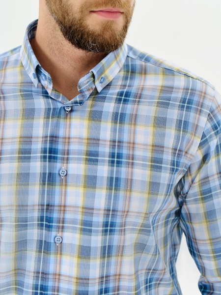 Рубашка Dave Raball Slim fit воротник на пуговицах 000205 