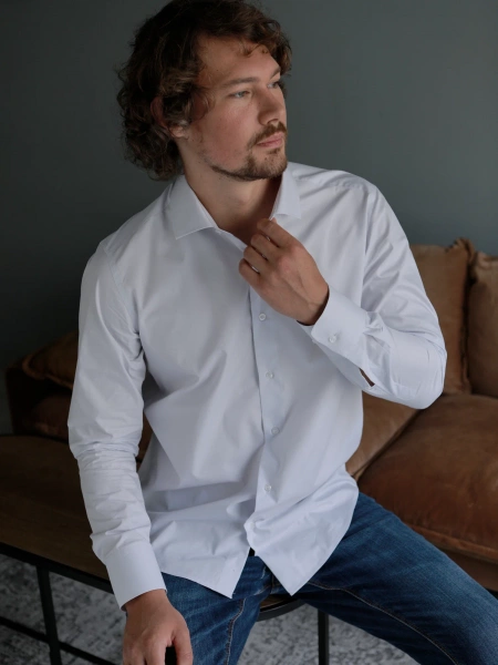 Сиреневая сорочка Allan Neumann Regular fit 000005 