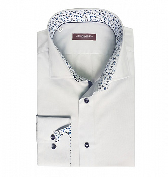 Светло-серая сорочка Allan Neumann Slim fit 010752
