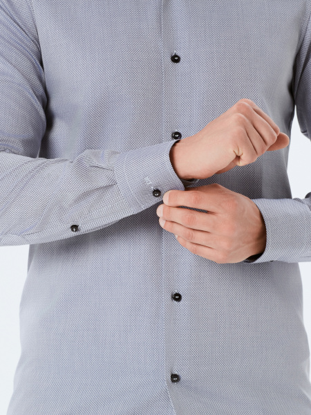 Серая сорочка Dave Raball Slim fit 000229 