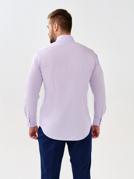 Сиреневая сорочка Allan Neumann Slim fit 000142 