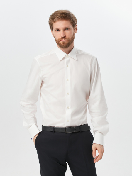 Сорочка Dave Raball Regular fit молочного цвета под запонку 004325 RF 