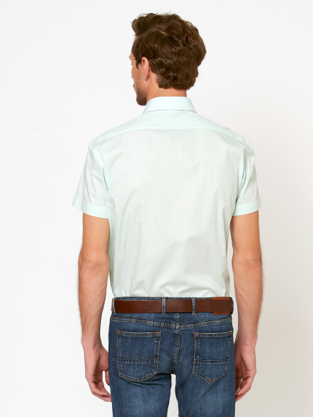 Сорочка Allan Neumann Slim fit цвета светлая мята 007651 SFs 