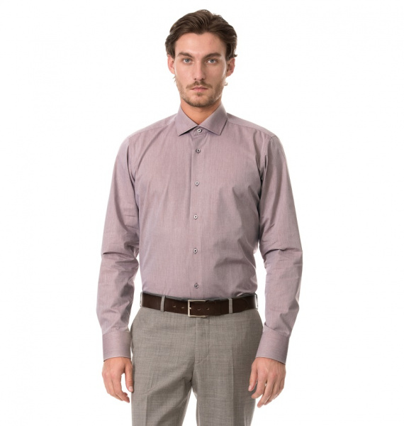 Коричневая рубашка Dave Raball Regular fit 008298 