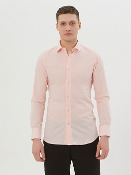 Розовая сорочка Allan Neumann Super Slim fit 010503