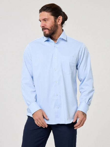 Рубашка Dave Raball Regular fit голубой бамбук 000343 RF