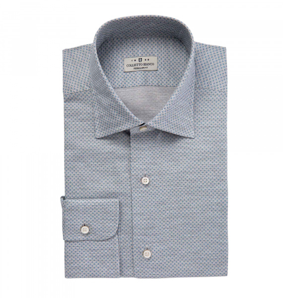 Серая сорочка Colletto Bianco Regular fit 009672 RF 