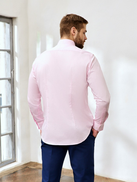 Розовая сорочка Dave Raball Slim fit 000141 