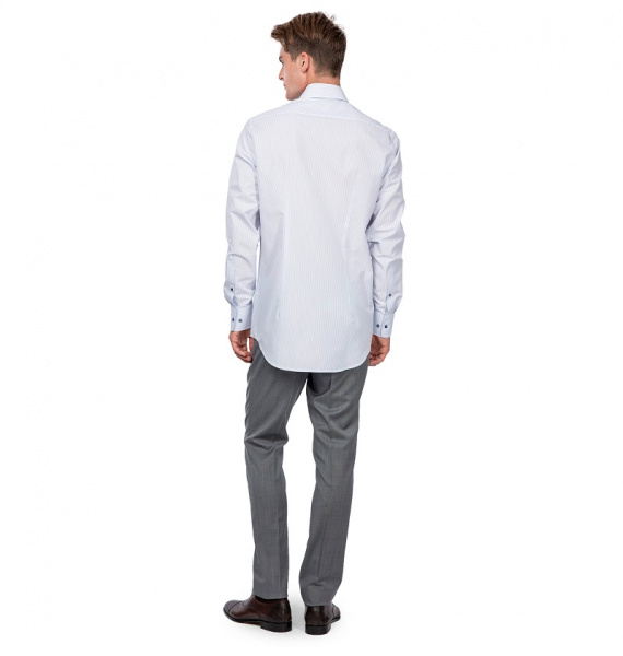 Голубая сорочка Dave Raball Slim fit 007764 