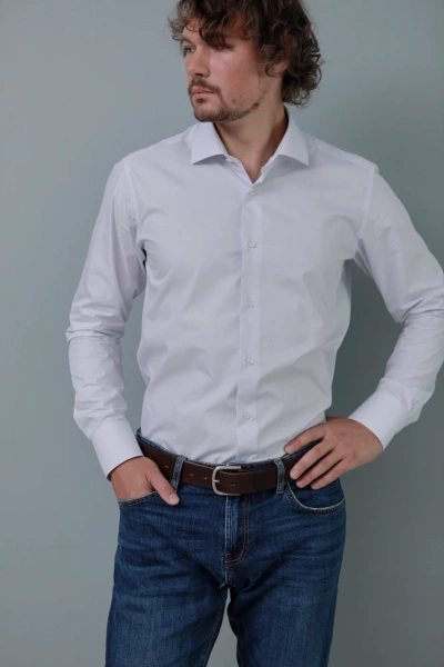 Сиреневая сорочка Allan Neumann Regular fit 000005 
