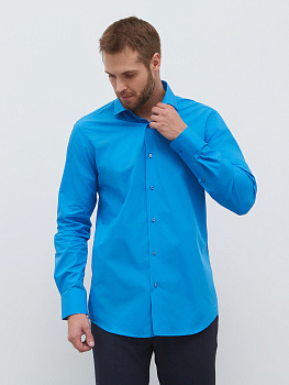 Синяя Сорочка Dave Raball Slim fit 000247