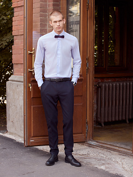 Сорочка Dave Raball сиреневая Slim fit 000256