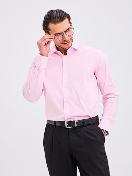 Рубашка Dave Raball Classic fit  розовая 000323 CF