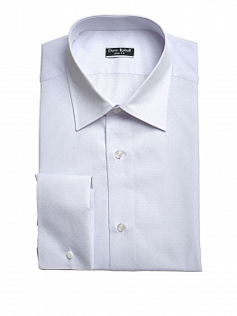 Рубашка Dave Raball сиреневая структура запонка Slim fit 005966 SF