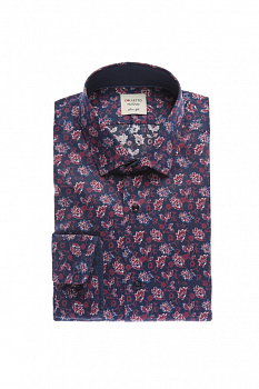 Сорочка Colletto Nuovo Slim fit цветочный принт с отделкой N012022