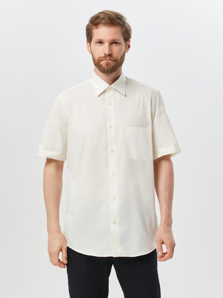 Сорочка Dave Raball Slim fit цвета шампань кор.рукав 006750 SFs