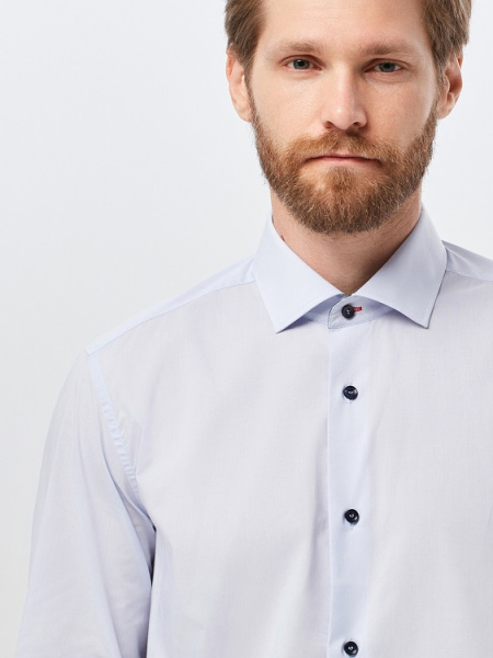 Сиреневая сорочка Dave Raball Slim fit с отделкой 010712 