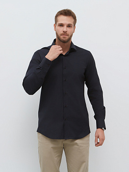 Рубашка Dave Raball Slim  fit черная 000315 SF