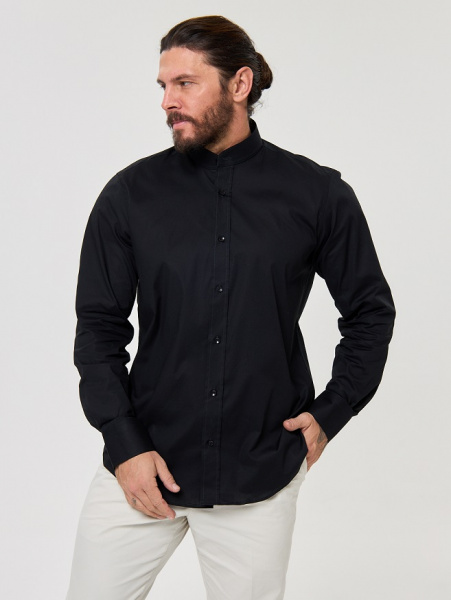 Рубашка черная Dave Raball Regular  fit 000314 RF 