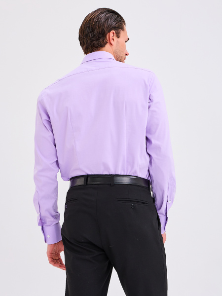 Рубашка Dave Raball Slim fit сиреневая 000324 SF 
