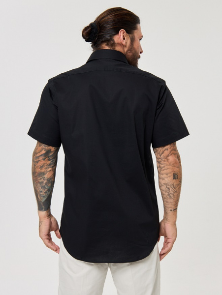 Рубашка Dave Raball черная Regular fit 000309 RFs 