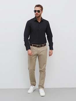 Черная сорочка Dave Raball Regular fit 000244