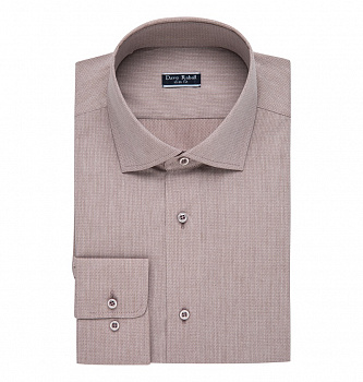 Коричневая рубашка Dave Raball Regular fit 008298