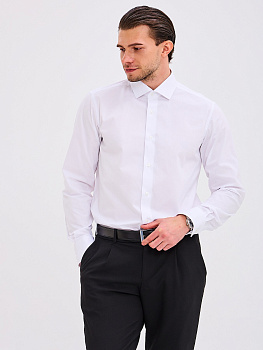 Рубашка Dave Raball Slim fit белая  000336 SF