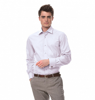 Розовая сорочка Dave Raball Regular fit под запонку 006565 RF