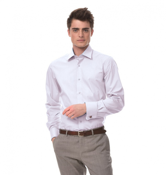 Розовая сорочка Dave Raball Regular fit под запонку 006565 RF